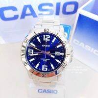 CASIO ของแท้ รับประกันศูนย์ รุ่น MTP-VD10D-2B นาฬิกาผู้ชายสายแสตนเลส กันน้ำลึก 50 เมตร หน้าใหญ่ ใส่เท่ ราคาเต็ม 2,850