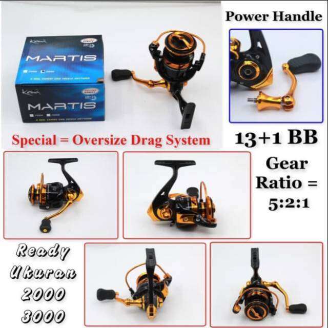 REEL POWER HANDLE KATANA MARTIS 800 1000 2000 3000 Lazada Indonesia
