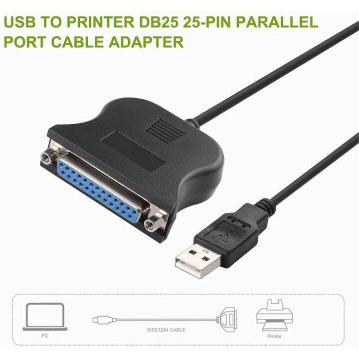 Usb To Printer Parallel Db25 25 Pin Female Cable Adapter Wanteng Ue Pa15cc Usb 2 0 To Pararel