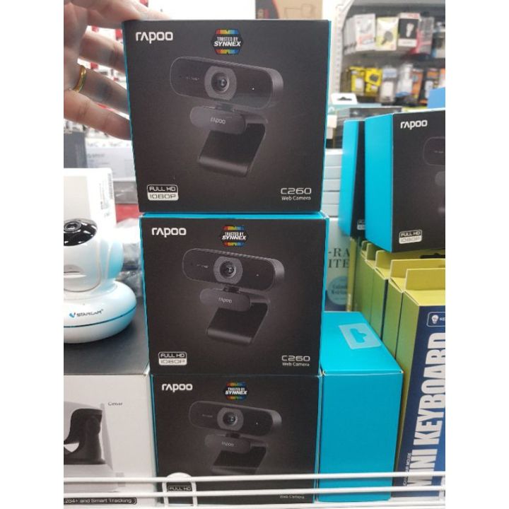 rapoo-รุ่นc200-c260-ราคาพิเศษสุดๆๆ-web-camera-กล้องวีดีโอความละเอียด-full-hd-720p-1080p-qcam-c260