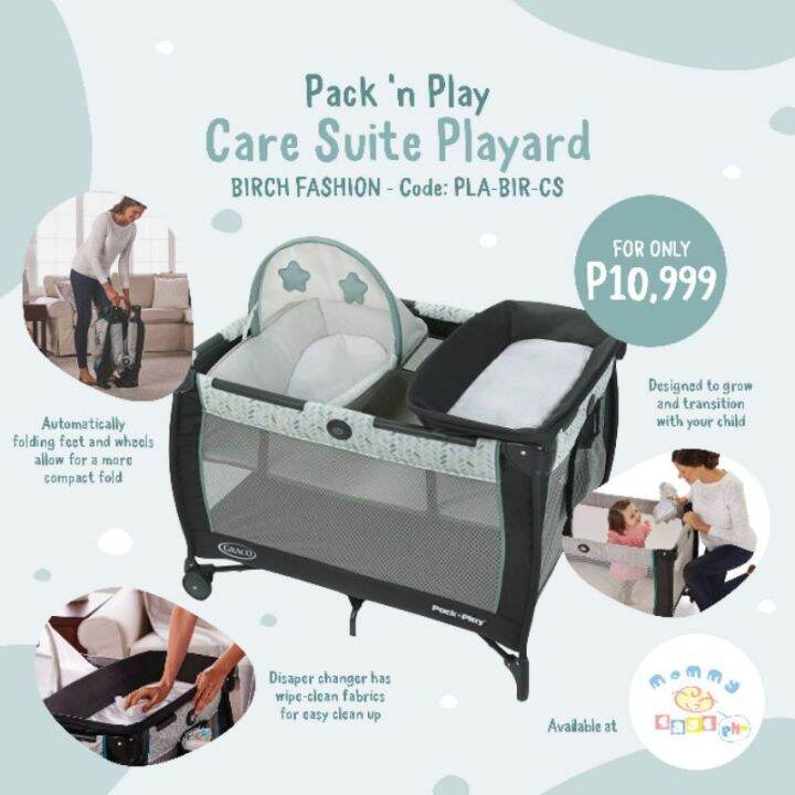 Graco Pack 'n Play Care Suite Playard BIRCH FASHION Lazada PH