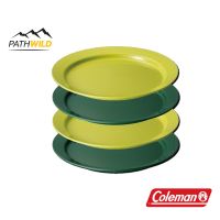 COLEMAN JAPAN EASY-CLEAN PLATE 4pcs จาน ชุดจาน 4ใบ สีสวย ทำความสะอาดง่าย สามารถเข้าไมโครเวฟ หรือเครื่องล้างจานได้