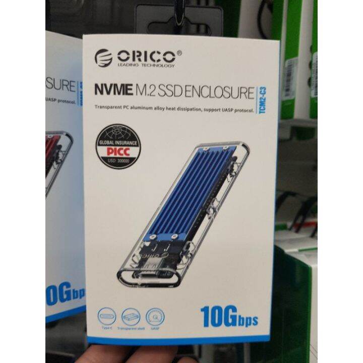 orico-flash-sale-ราคาพิเศษ-tcm2-c3-กล่องใส่ฮาร์ดดิสก์-nvme-m-2-ssd-ความเร็ว-usb-c-10gbps-มี4สี