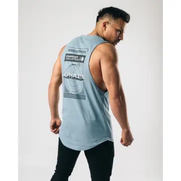 Alphalete Men's Varsity Basketball Jersey | Grey Pinstripe | Small | 100% Polyester | Sleeveless