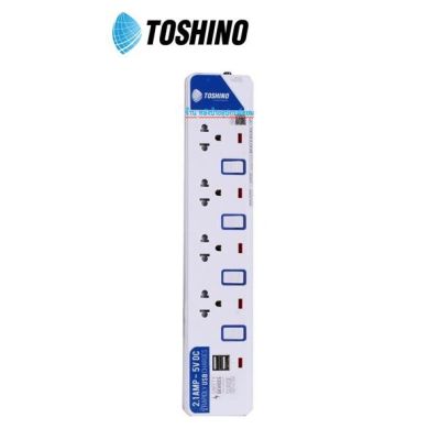 TOSHINO ⚡️FLASH SALE⚡️ (ราคาพิเศษ) ปลั๊กไฟ มอก. ET914-3M-USB ยาว 3 เมตร ป้องกันไฟกระชาก ET914USB-3M