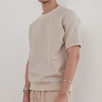 Compose. | 18 Haus Net Roundneck T | เสื้อคอกลมผ้าตาข่ายกึ่งทึบสีเบจ