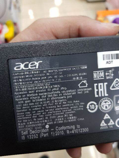 อแดปเตอร์-acer-19v-7-1a-หัว-5-5-1-7-mm-135w-พร้อมส่ง