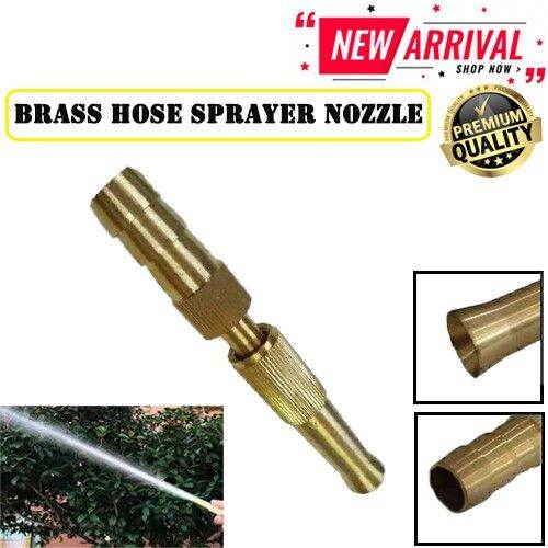 EHARDWARE ⚒ BRASS ADJUSTABLE HOSE NOZZLE CAR WASH NOZZLE Adjustable