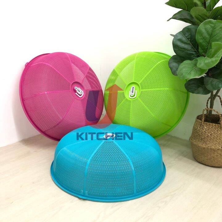 Elianware Large Plastic Food Cover with Handle Round / Penutup Saji
