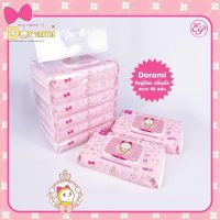 ทิชชู่เปียก คิตตี้/โดเรมี แอ๊บโซพลัส เว็ท ไวพส์ ซอฟท์ แพค40ชิ้น (Hello kitty wet wipes soft)