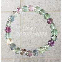 กำไลหิน Fluorite ฟลูออไรด์ “แร่หิ่งห้อย” แท้ ขนาด 10 มม ฟรีไซส์