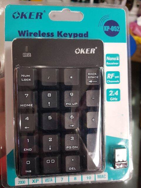 oker-new-oker-wirless-numeric-keypad-รุ่น-kp-052-คีบอร์ดตัวเลขไร้สาย-พร้อมส่ง