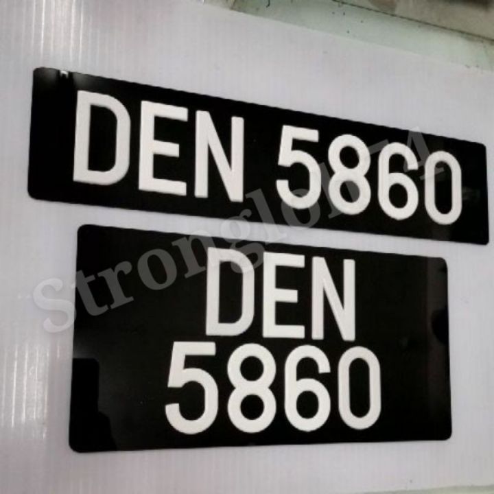 NUMBER PLATE KERETA (SAIZ UKURAN JPJ) CODE:(B) | Lazada