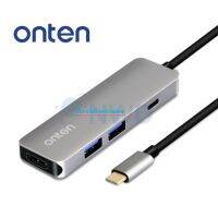 Onten (ราคาพิเศษ) ตัวแปลงสัญญาณภาพ OTN-9590 USB Type-C To HDMI(FM)+2USB3.0+PD/รับประกัน 1 ปี