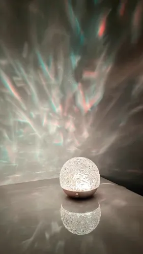 3D Water Wave Projector Night Light Crystal Mood Lamp Home Decor photo review