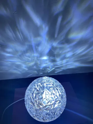 3D Water Wave Projector Night Light Crystal Mood Lamp Home Decor photo review