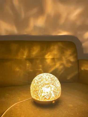 3D Water Wave Projector Night Light Crystal Mood Lamp Home Decor photo review