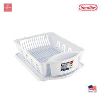 399428 Sterilite 2Pc White Ultra Sink Set ตะแกรงผึ่งจาน พร้อม ถาดรอง สีขาว สเตอริไลท์ ที่คว่ำจาน ที่ผึ่งจาน สินค้าแท้