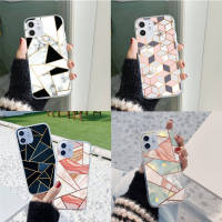 Z-81 diamond-shaped marble อ่อนนุ่ม TPU เคสโทรศัพท์ หรับ Samsung Galaxy Note 9 A6 J4 J7 S8 J2 8 J5 J8 J6 S7 S9 10 Lite Prime Plus Core Edge Plus โปร่งใส ปก