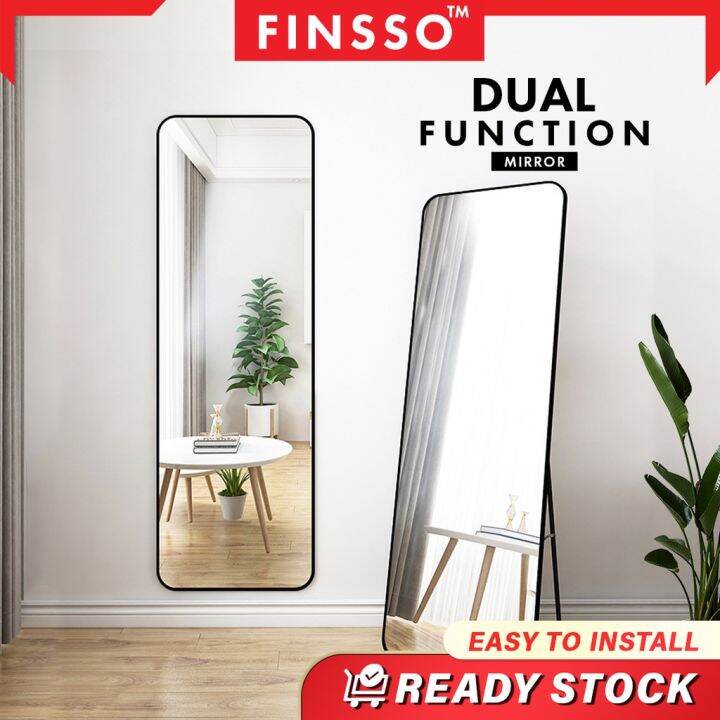 FINSSO !!! Dual Function Mirror Full Length Mirror Floor Standing