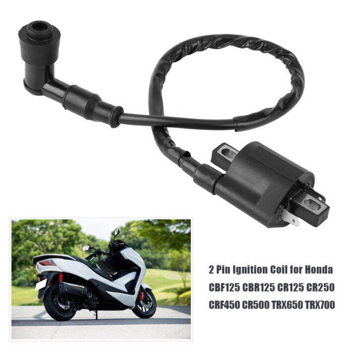 Ignition Coils Motorcycle 2 Pin Ignition Coil for Honda CBF125 CBR125 CR125 CR250 CRF450 CR500