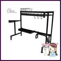 ชั้นคว่ำจานคร่อมซิงค์เคลือบสีดำ65ซม.KECHOVER SINK DISH DRYING RACK KECH 65CM BLACK **หมดแล้วหมดเลย**