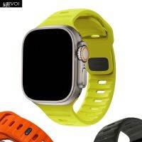 Band URVOI สายซิลิโคนสำหรับ Apple นาฬิกาสปอร์ตอัลตร้าซีรีส์8 7 6 SE 54321ข้อมือสำหรับ IWatch ระบายอากาศแบบเข็มและปิดเหน็บ