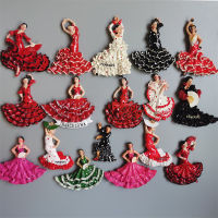 สเปนแม่เหล็กตู้เย็น Flamenco Dancer MallorcaTourism ของที่ระลึกตกแต่งศิลปะตู้เย็นแม่เหล็กสติกเกอร์ตกแต่งบ้าน-GEIWH MALL