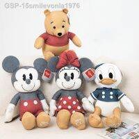 ที่ได้✖❧15smilevonla1976 Boneca De Pelúcia Para Casais Donald Pooh Mickey Almofada Kawaii Brinquedos Casais Presente Cm 30Cm