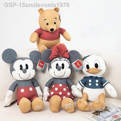 ที่ได้✖❧15smilevonla1976 Boneca De Pelúcia Para Casais Donald Pooh Mickey Almofada Kawaii Brinquedos Casais Presente Cm 30Cm