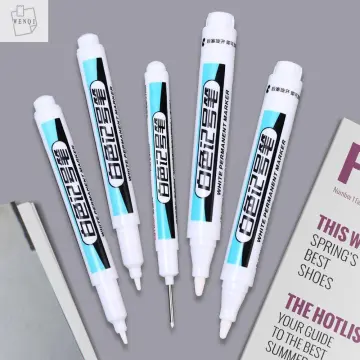 3pcs white marker pen quick-drying waterproof not fade art painting white  pen painting oily marker pen