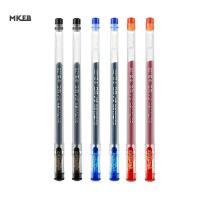 MKEB 6pcs ออฟฟิศสำหรับทำงาน สำหรับเด็กๆ ดำ/น้ำเงิน/แดง เครื่องเขียนสเตชันเนอรี 0.38มม. สำหรับนักเรียน ปากกาปลายเพชร ปากกาเซ็นชื่อ ปากกาสำหรับเขียน ปากกาเจล