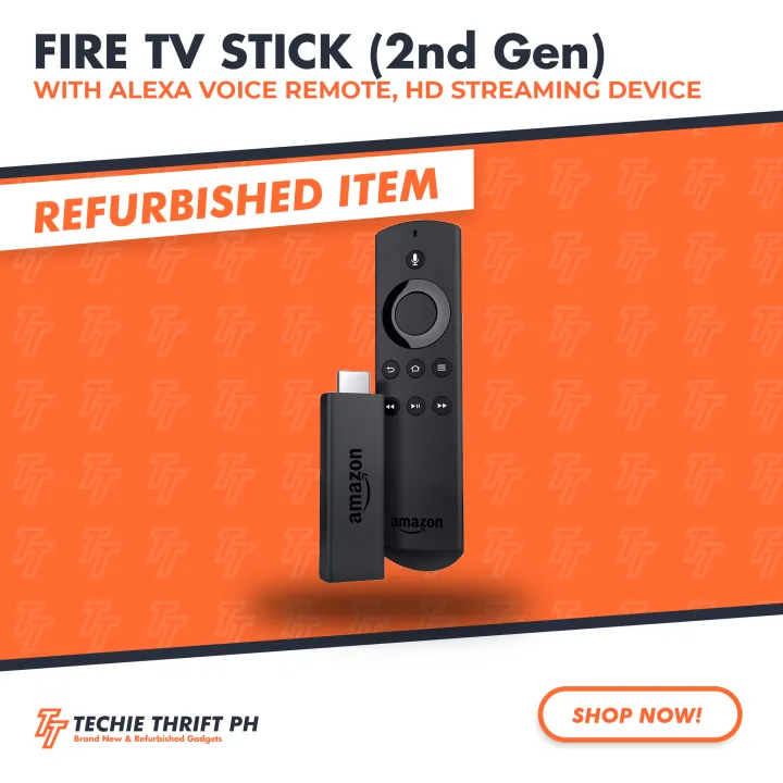 Amazon Fire TV Stick with Alexa Voice Remote 2nd Gen 1080P HD