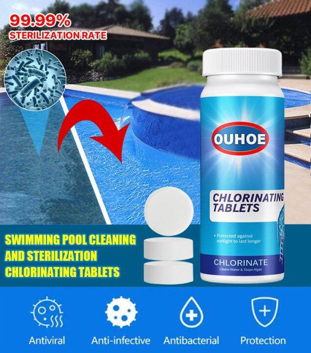 ECOOL Swimming pool cleaning and sterilization chlorinating tablets ...