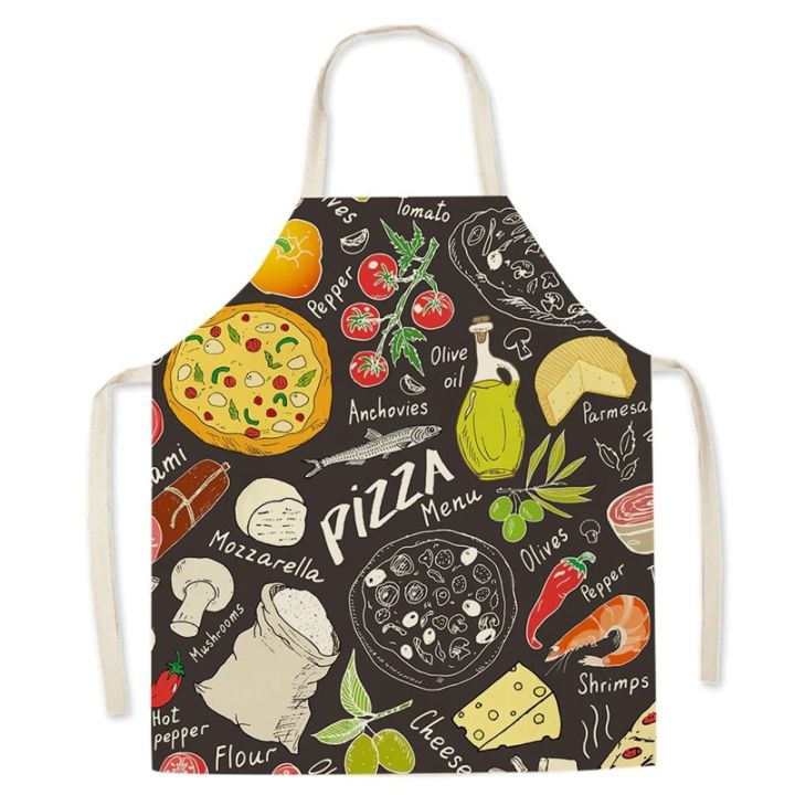 jw-pattern-apron-male-burger-fries-pizza-kids-sleeveless-household-cleaning-fartuchy