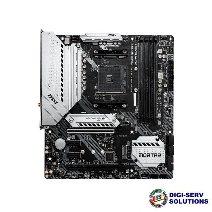 (can COD)MSi MAG B550M MORTAR WIFI Gaming Motherboard w Extended