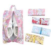 Anime Kawaii Sanrio Hello Kitty Shoe Storage Bag Cinnamoroll My Melody Pom Pom Purin Girl Waterproof Oxford Shoe Box Dust Bag