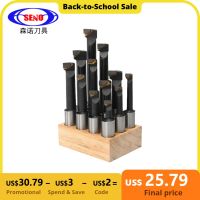 SENO F1 เครื่องตัดคว้าน Shank Boring Bar Set Tungsten Carbide Bar Boring Head MT R8 BT NT Boring Bar Set Boring Device Boring เครื่องมือ