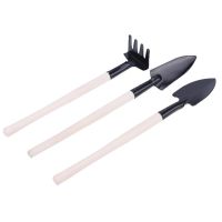 {Warm} 3pcsset Gardening Tools Mini Shovel Harrow Spade for Potted Plant Flowers