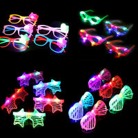 12Pcs Led Glasses Party Glasses Carnival Cosplay Masquerade Accessories For Hair Festival Accessories Festa Neon