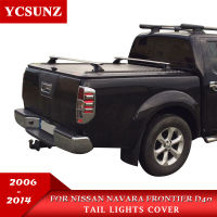 รถโครเมี่ยม Navara ฝาครอบไฟท้ายอุปกรณ์เสริม2006สำหรับ Nissan Frontier Navara D40 2006-2013ไฟท้ายชิ้นส่วนแผ่นแต่งรถ