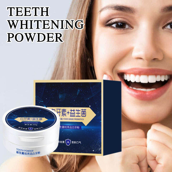 Natural Pearl Whitening Tooth Powder Anti-Bacterial & Remove Tooth ...