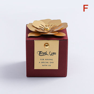 กล่องลูกอมดอกไม้สร้างสรรค์ JIANG กล่องช็อคโกแลตดอกไม้เล็กสวยทรงสี่เหลี่ยมกล่องของขวัญการจัดเลี้ยงวันครบรอบสำหรับงานเลี้ยงวันหยุด