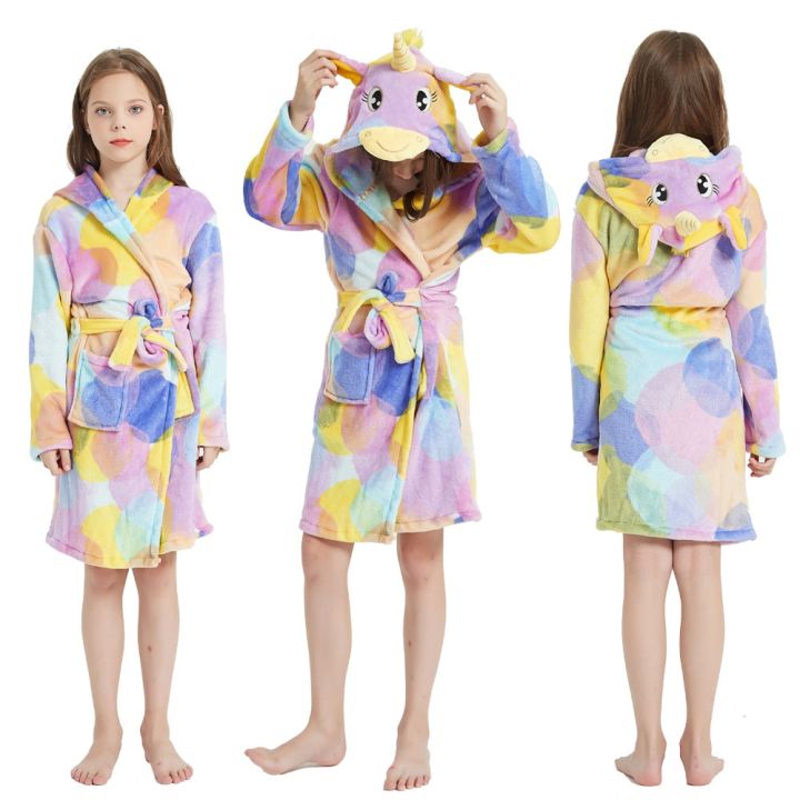 xiaoli-clothing-เด็กสาวคลุมด้วยผ้ายูนิคอร์นเสื้อคลุมอาบน้ำ-kigurumi-ยูนิคอร์นอะนิเมะการ์ตูนเด็ก39-s-ชุดนอนเด็กเด็กเสื้อคลุมอาบน้ำชุดนอนเด็ก