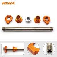 OTOM For KTM HUSQVARNA Motorcycle Front Rear Axle Kit Nut Bushing Liner Fork Wheel Shaft Sliders Cap Crash Protector Swingarm