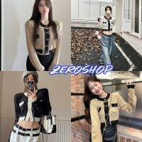 Zero shop?พร้อมส่ง?(Zero-M5302) เสื้อถักไหมพรมแขนยาว สไตล์คุณหนูมาก น่ารักสุด