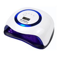 DODDOHOME nail dryer168W LED UV nail lamp, suitable for gel polishing, automatic sensor digital display 4 timer nail drying lamp