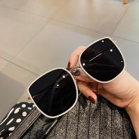 New Korean style big frame sunglasses female little red ins wind sunglasses anti ultraviolet glasses