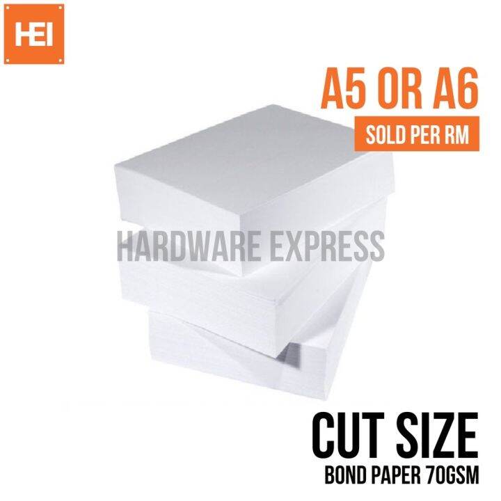 500 PCS Bond Paper Cut Size A5 / A6 (70gsm) Lazada PH