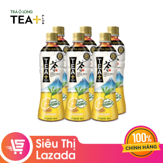 Lốc 6 chai trà ô long vị chanh tea+ 455ml chai - ảnh sản phẩm 3